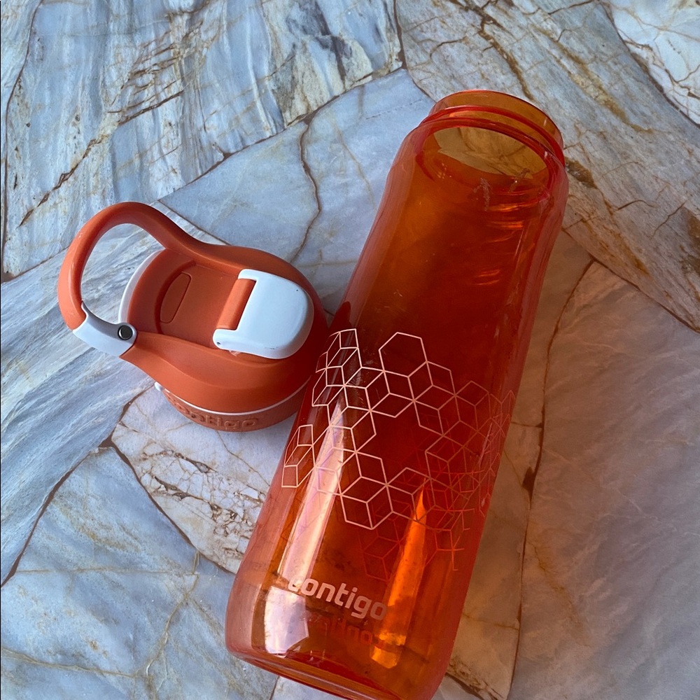 Contigo Tangerine Bottle with Hexagonal‎ Pattern 24 oz